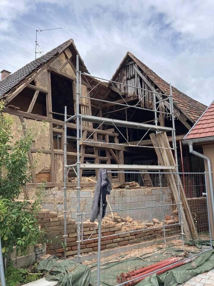 Chantier de rénovation réalisé à Dachstein Saverne 0